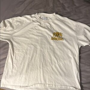 Rhude White Graphic Kids T-Shirt